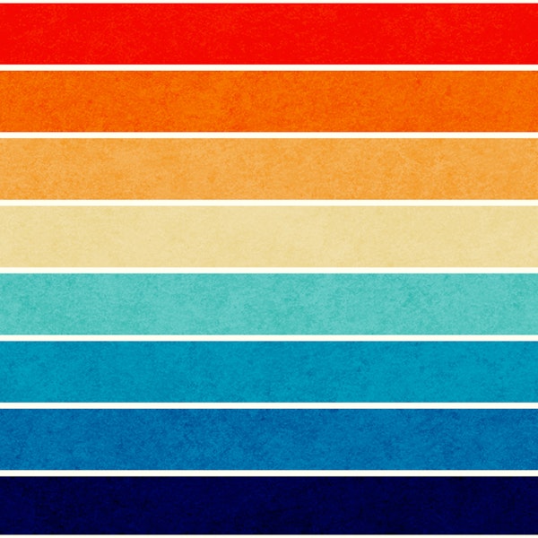 70s Rainbow Stripes Effect