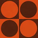 Mod Checks and Circles Terracota Effect