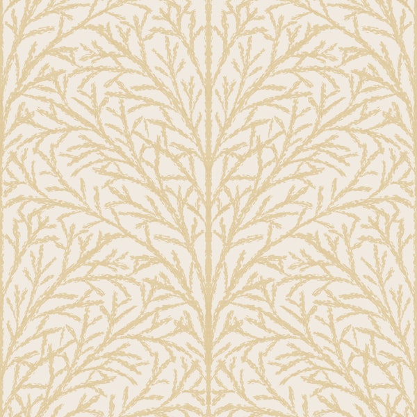 Beige Botanical Branches scallops