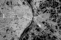 St Louis Black Map wallpaper
