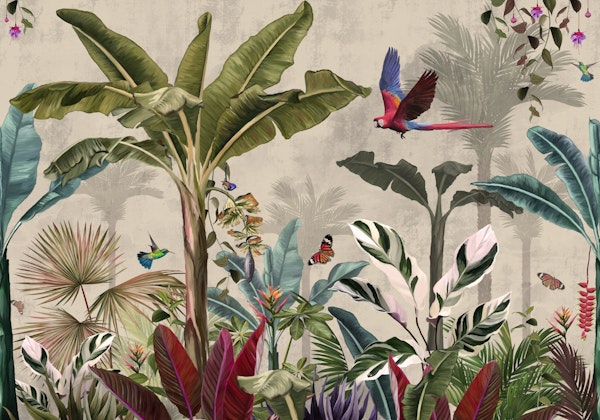 Colorful Jungle Scene
