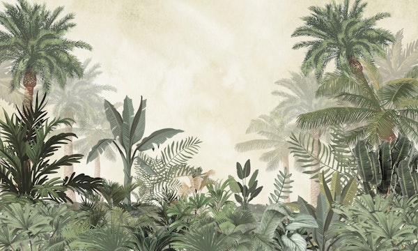 Muted Tropical Jungle Design