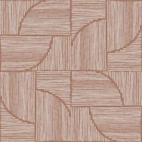 Basketweave Geometric Lines - Clay Ground wallpaper