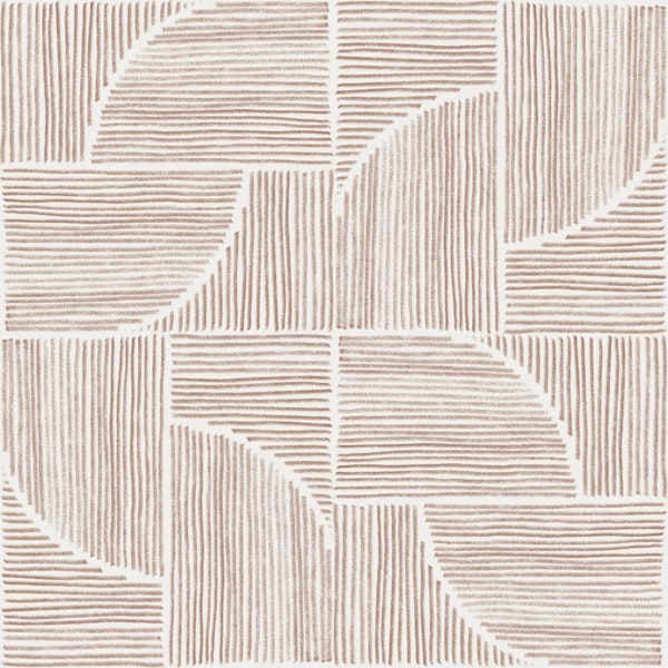 Basketweave Geometric Lines - Clay