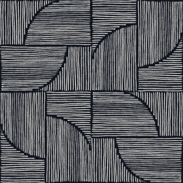 Basketweave Geometric Lines - Dark Ground
