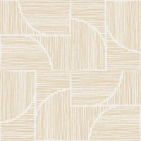 Basketweave Geometric Lines - Honey tapet