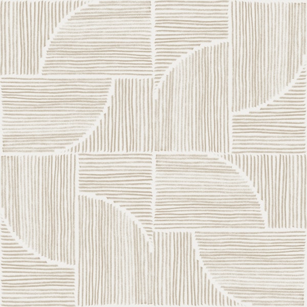 Basketweave Geometric Lines - Sand