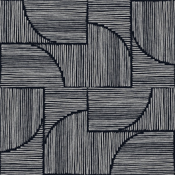 Textured Linework Mosaic - Dark Ground
