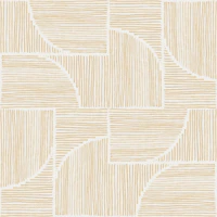 Textured Linework Mosaic - Honey tapet