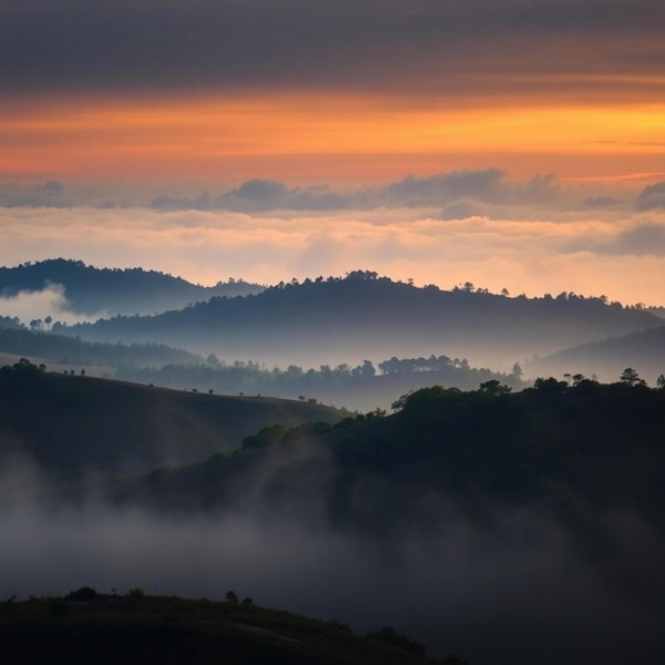 Misty Mountain Glow