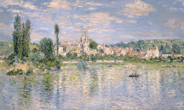 Monet's Vétheuil in Summer Vibrant Panoramic