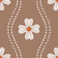 Scandi Boho Pattern Brown tapete