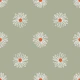 Boho Daisy Sketch Moody Green
