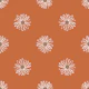 Boho Daisy Sketch Rust