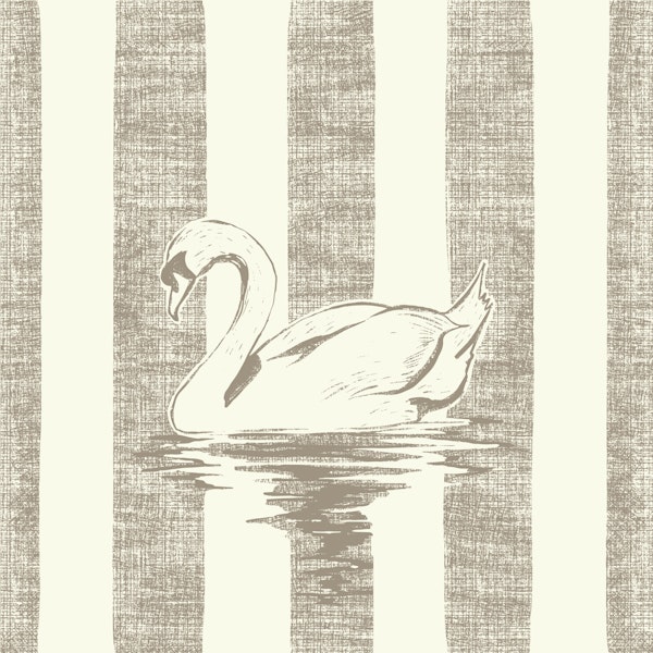 Natural Swan Striped Nautical