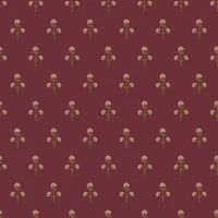 Block print small flowers - wine red tapeta