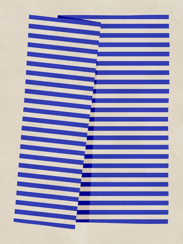 Bold Cobalt Stripes