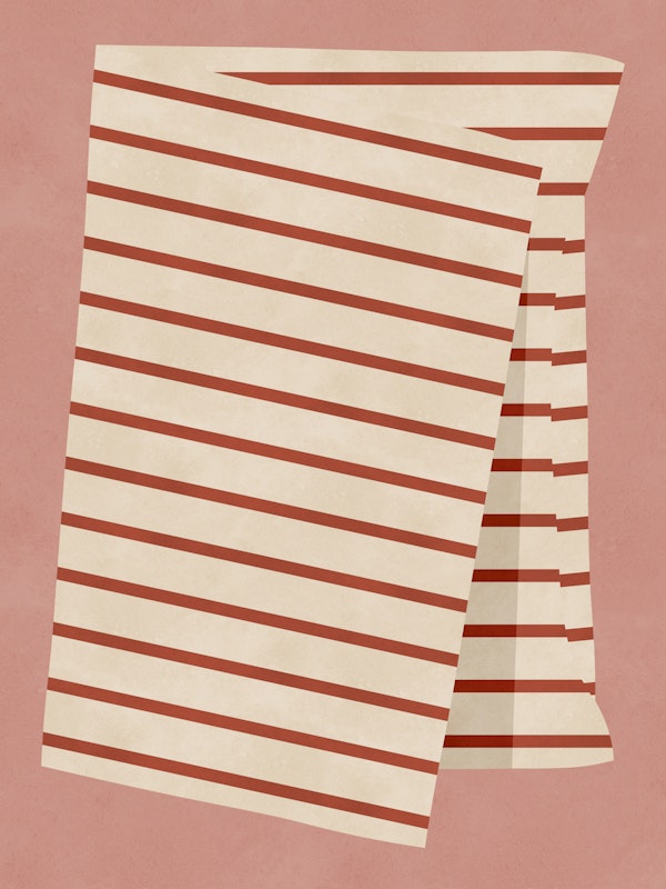 Retro Red Stripe Minimal