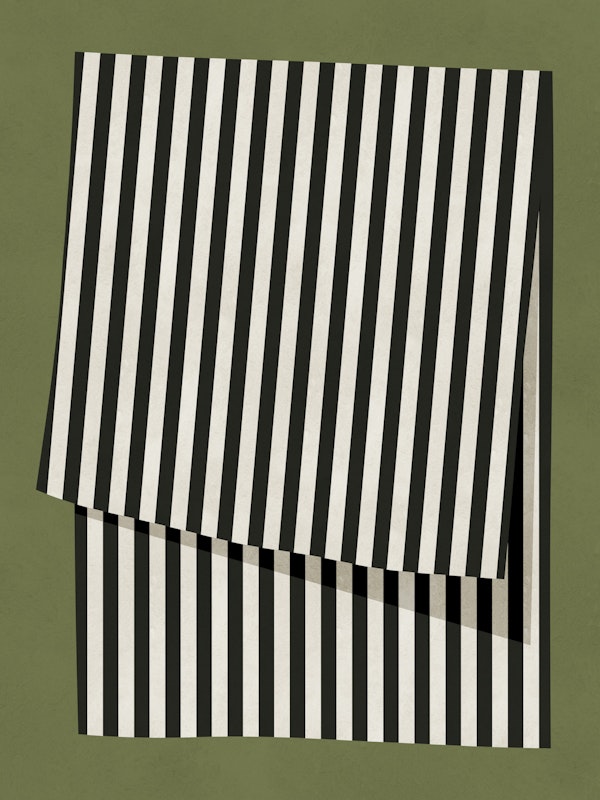 Bold Black White Vertical Stripes