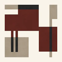 Rust Red Minimalist Abstract tapet