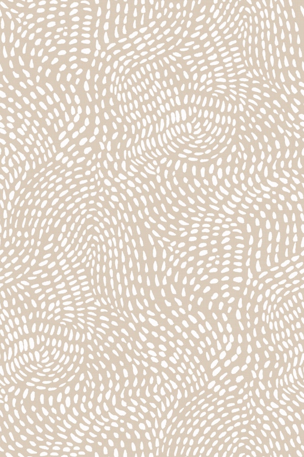 Neutral Beige Abstract Dashes - Wavy Sea