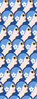 60s Synchronised Swimmers - Bold Blue tapeet