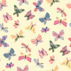 Cheerful Butterfly on warm Butter Yellow