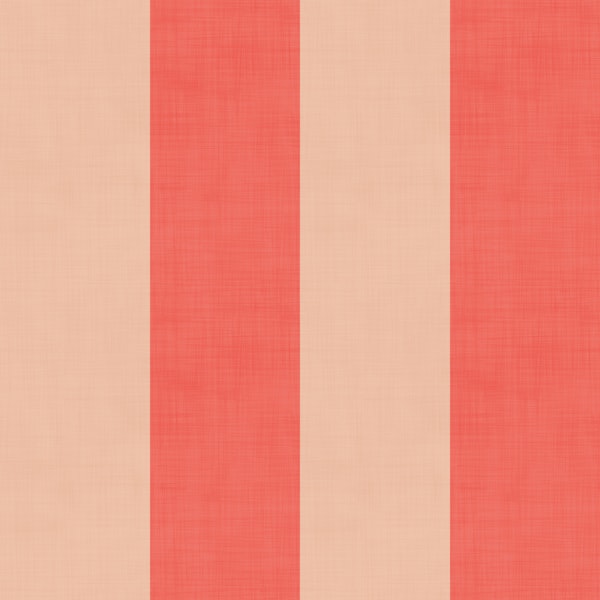 Large Soft Peach Coral Vertical Stripes
