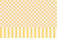 Pastel Retro Dots - yellow & white wallpaper