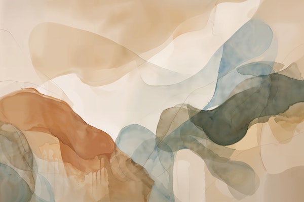 Muted Desert Mist Abstract
