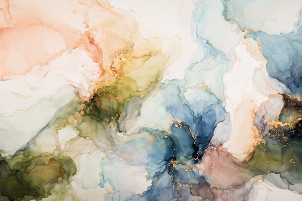 Pastel Marble Ink Flow