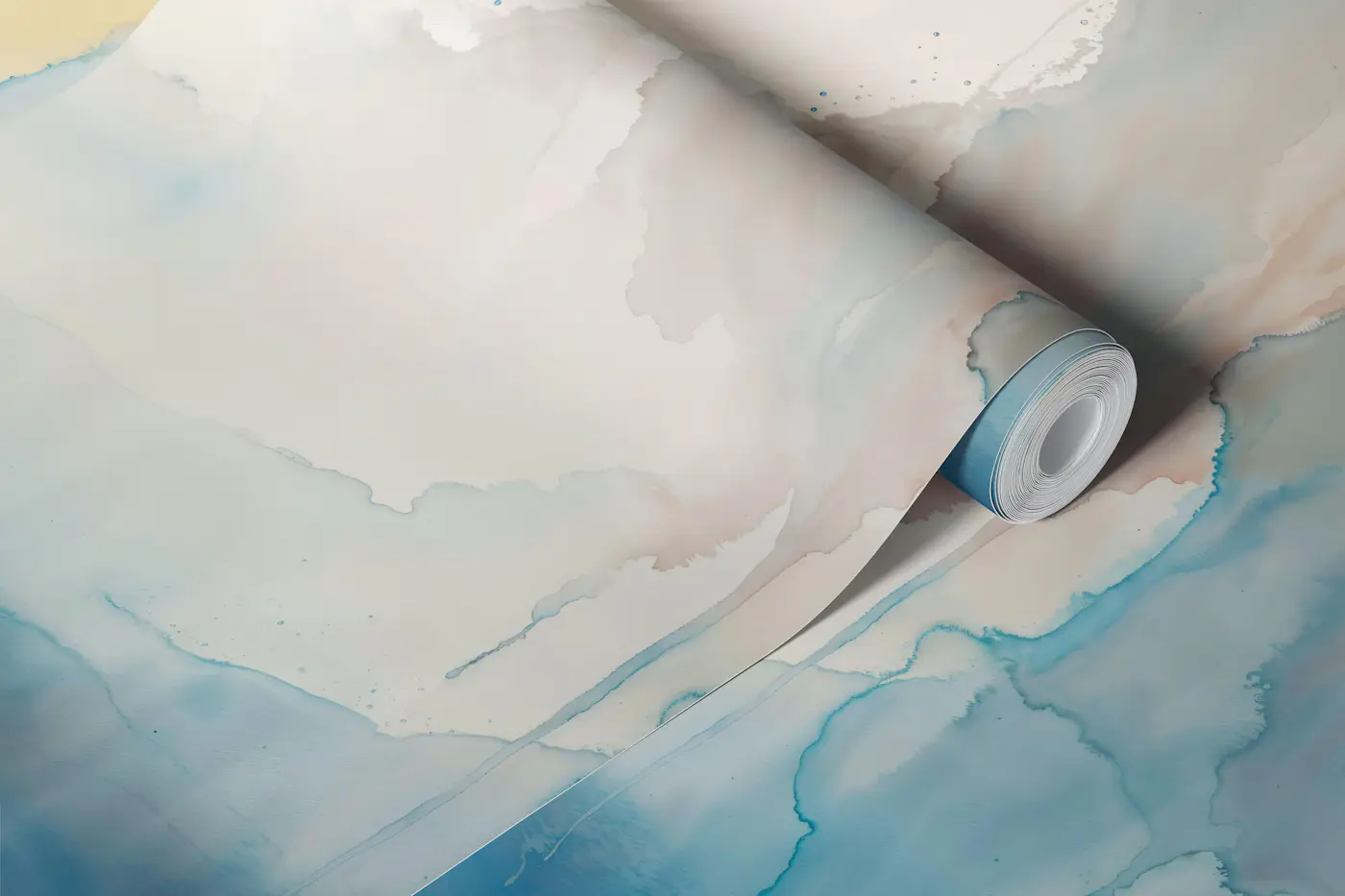 Sunlit Mist and Blue Horizon wallpaper roll