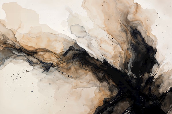 Sepia Black Ink Storm