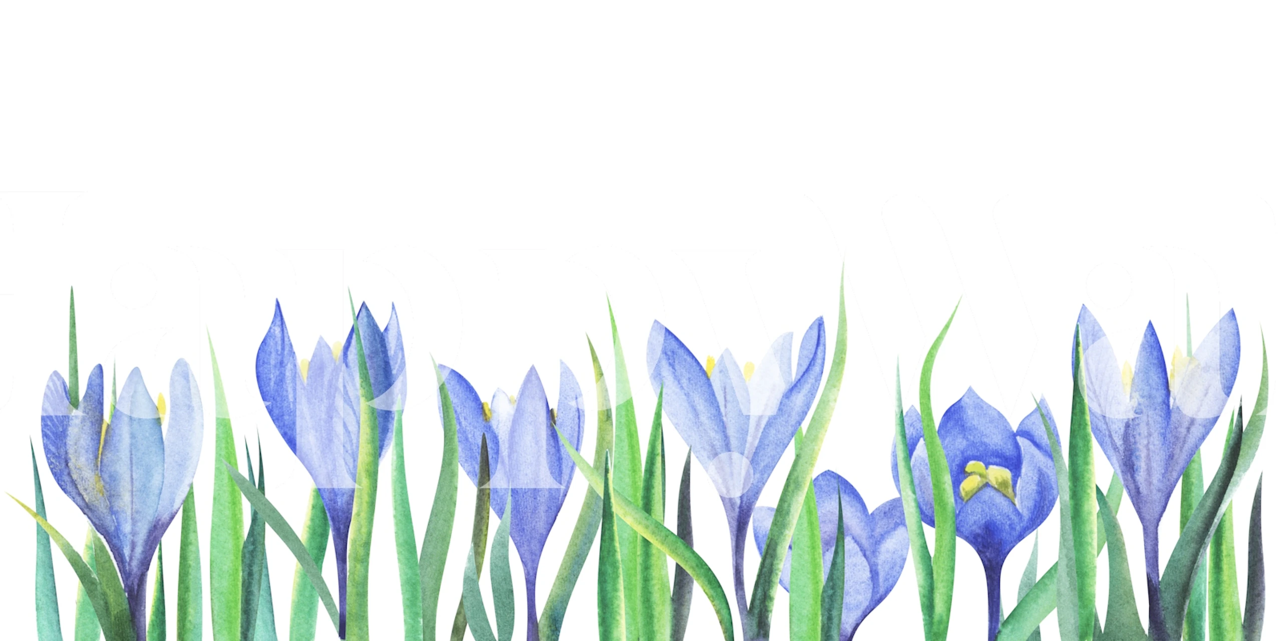 Charming Blue Flower Design behang