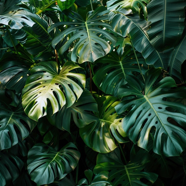 Lush Monstera Leaf Pattern