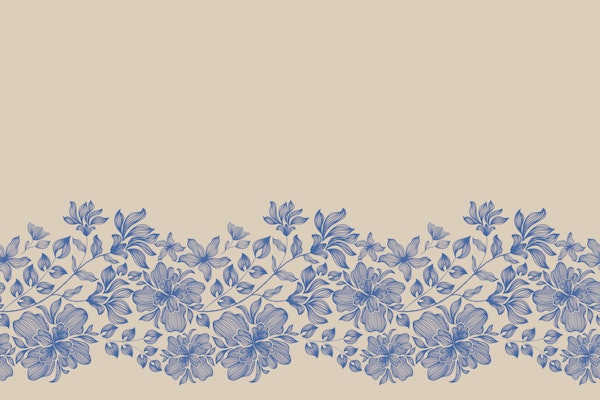 Chic Floral Border Accent