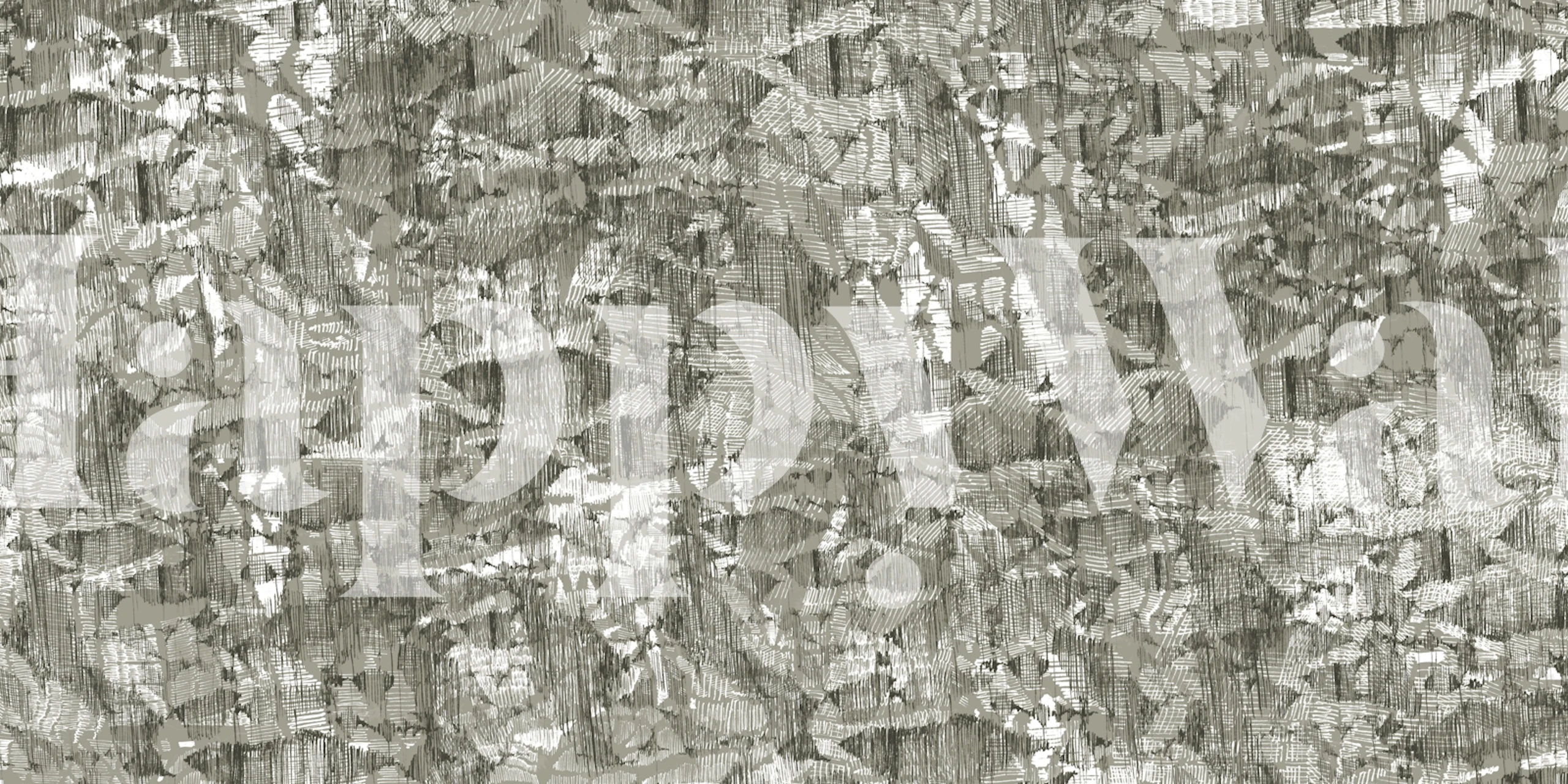 Gray metallic texture wallpaper in a modern room