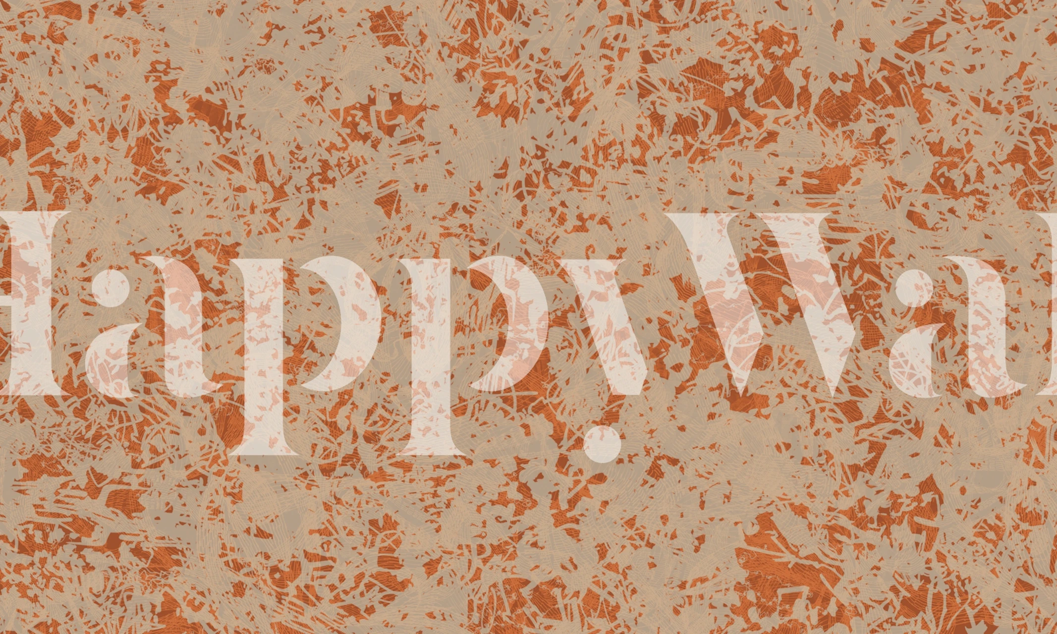 Terracotta plaster texture wallpaper in a room