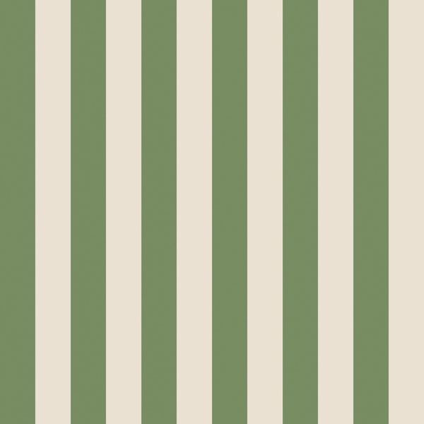 Vertical Olive Cabana Stripes