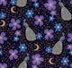 Starry Night Peacock Florals