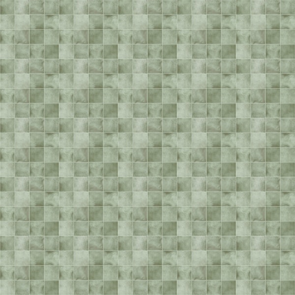 Zellige Style Square Tiles - Celadon