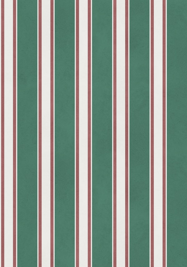 Vintage Teal Candy Stripes