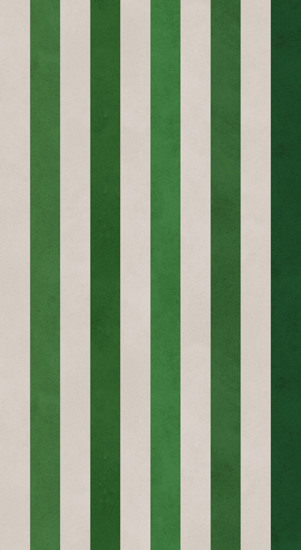 Forest Green White Stripes