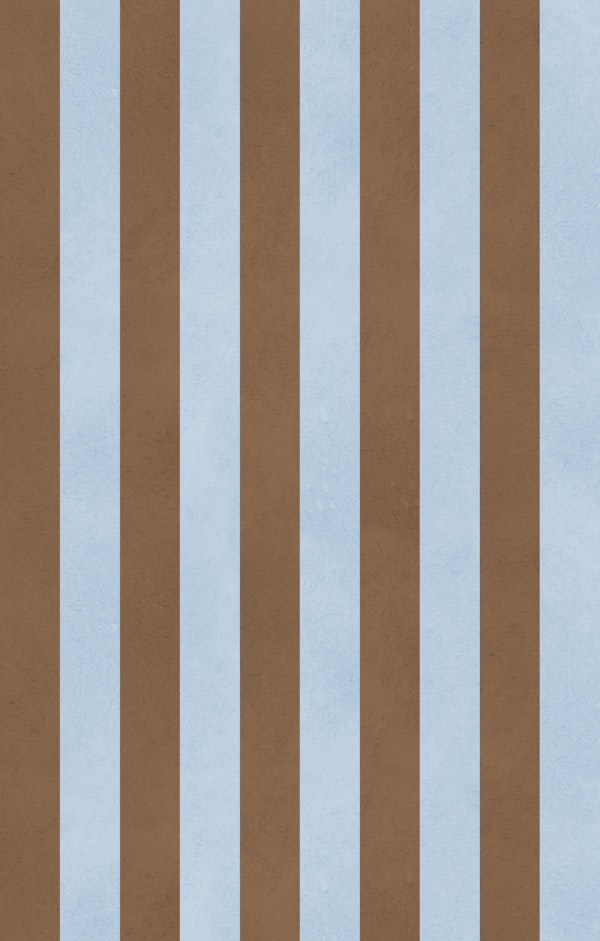 Sky Blue and Mocha Stripes