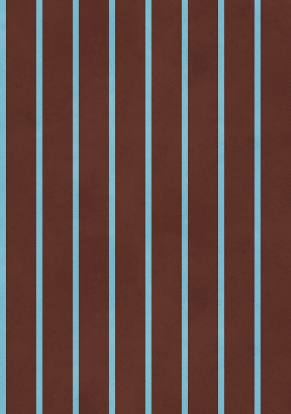 Teal Stripes on Rust Texture