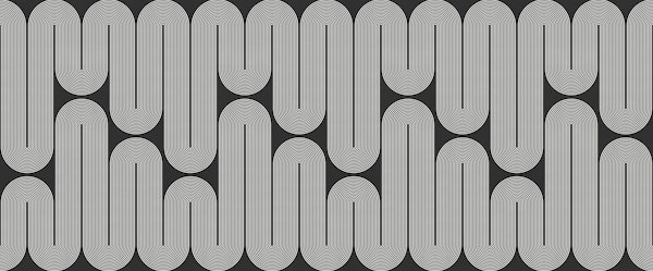 Retro Arch Lines Monochrome