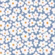 Retro Daisy Bloom Blue
