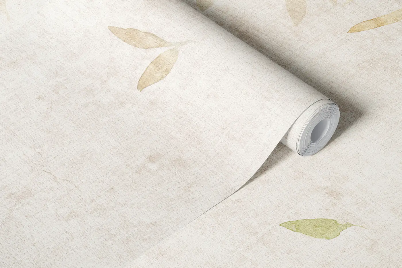 Mediterranean Breeze falling leaves wallpaper roll