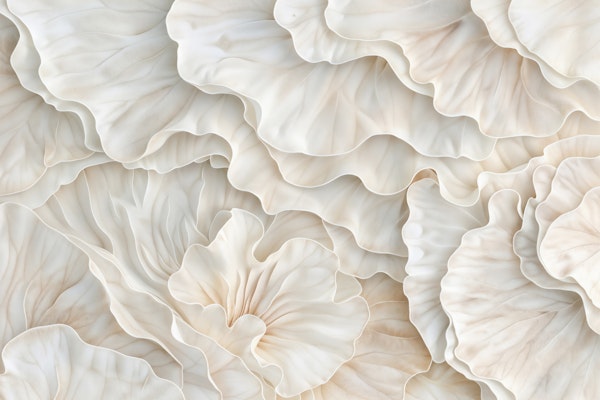 Calm Blush Ivory Organic Forms