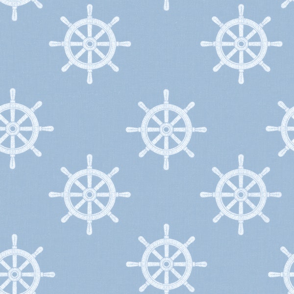 Blue Coastal Helm Wheel Repeat